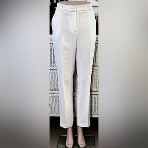 Reiss Ashby Slacks high waisted Trousers straight legs in white color Size 6